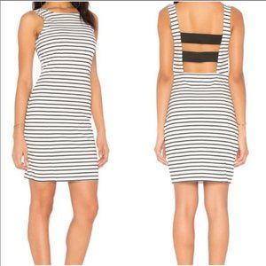 Jack by BB Dakota Karen Dress White Black Stripe